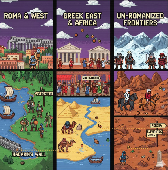 Roman Empire Ethnic Divisions Banner